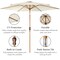 Best Choice Products 10ft Outdoor Woodgrain Pattern Steel Market Patio Umbrella w/ Crank, Tilt